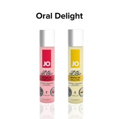 Гель для оральних пестощів System JO Oral Delight — Strawberry Sensation (30 мл), ефект холод-тепло - Фото №1