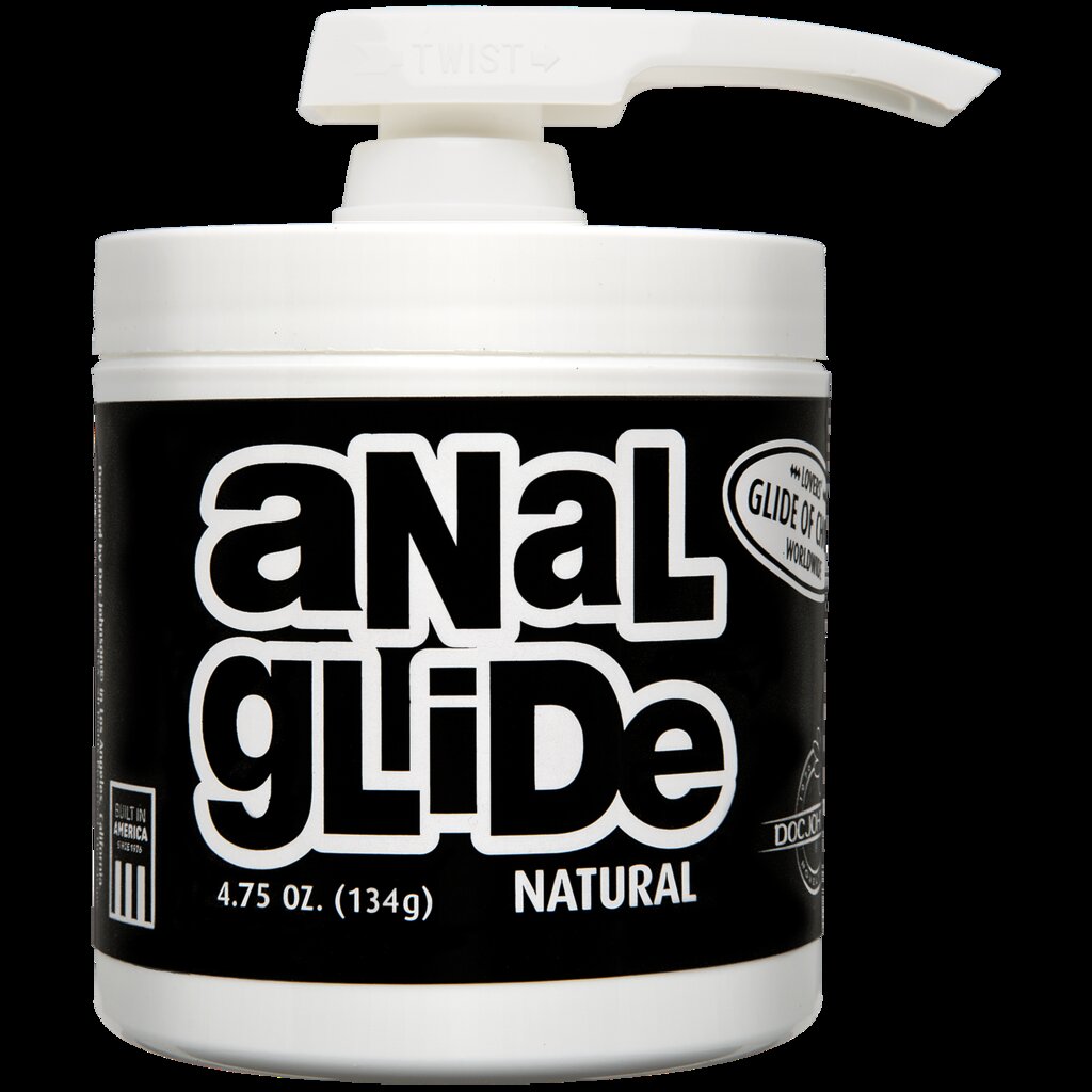 Анальная смазка на масляной основе Doc Johnson Anal Glide Natural (127 г) длительное скольжение - Фото №1