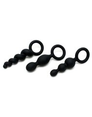 Набор анальных игрушек Satisfyer Plugs black (set of 3) - Booty Call, макс. диаметр 3 см - Фото №1 Набор анальных игрушек Satisfyer Plugs black (set of 3) - Booty Call, макс. диаметр 3 см - Фото №1