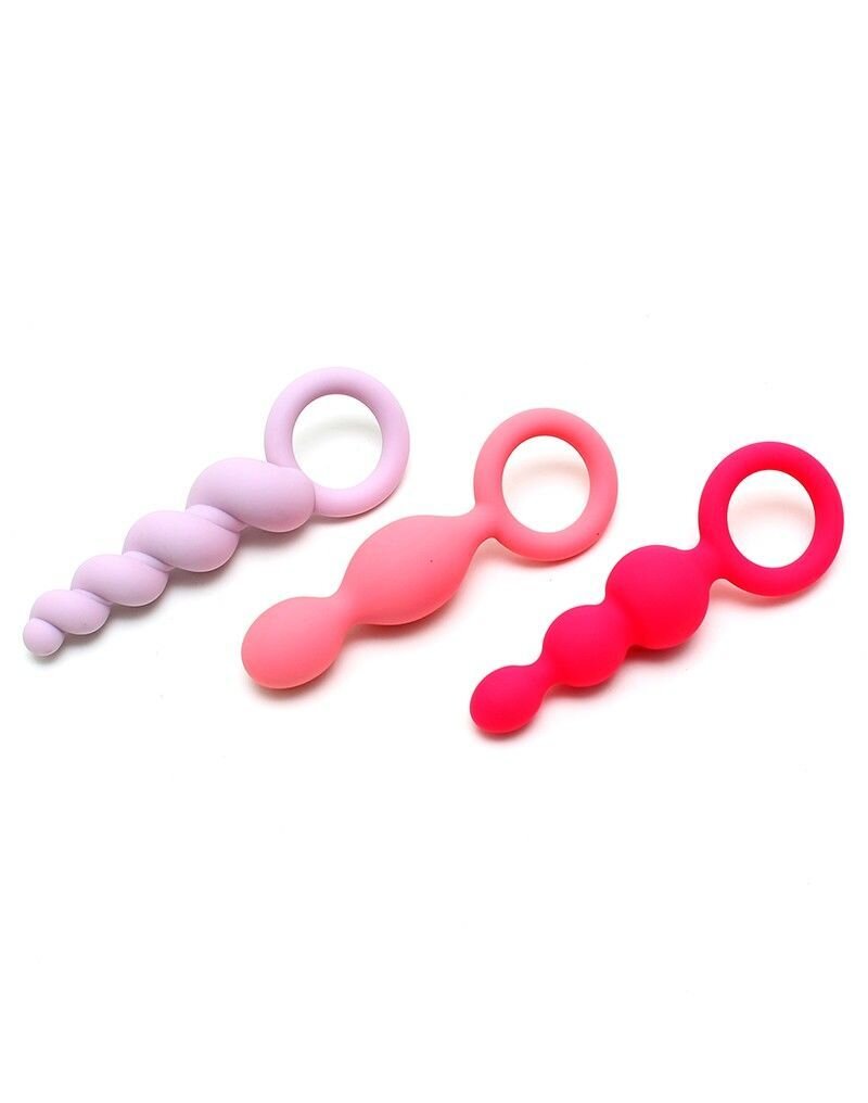 Набір анальних іграшок Satisfyer Plugs (set of 3) - Booty Call, макс. діаметр 3 см - Фото №1 Набір анальних іграшок Satisfyer Plugs (set of 3) - Booty Call, макс. діаметр 3 см - Фото №1