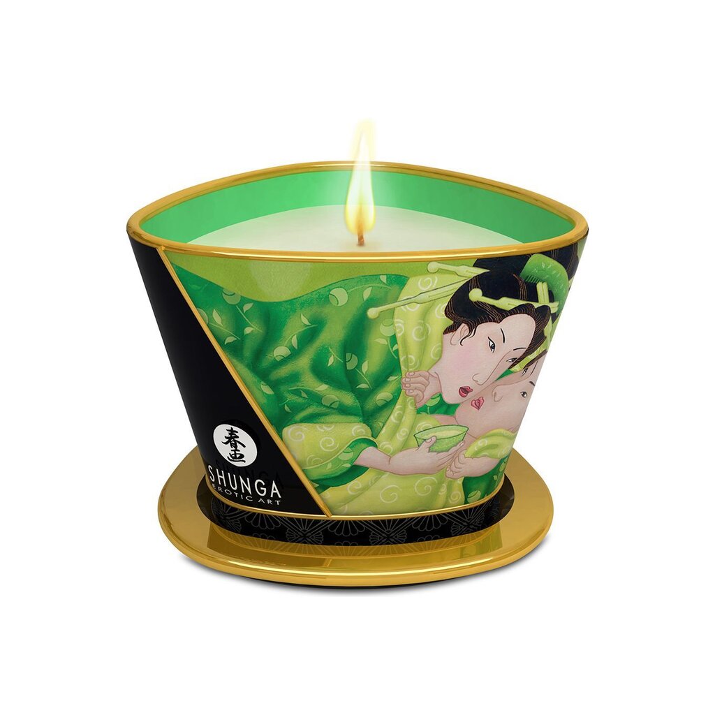 Массажная свеча Shunga Massage Candle – Exotic Green Tea (170 мл) с афродизиаками - Фото №1 Массажная свеча Shunga Massage Candle – Exotic Green Tea (170 мл) с афродизиаками - Фото №1