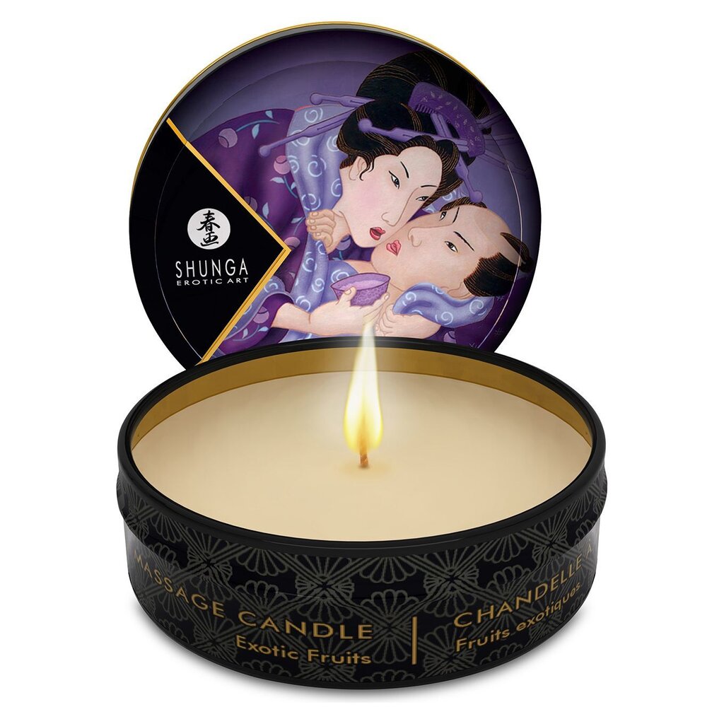 Масажна свічка Shunga Mini Massage Candle – Exotic Fruits (30 мл) з афродизіаками - Фото №1 Масажна свічка Shunga Mini Massage Candle – Exotic Fruits (30 мл) з афродизіаками - Фото №1