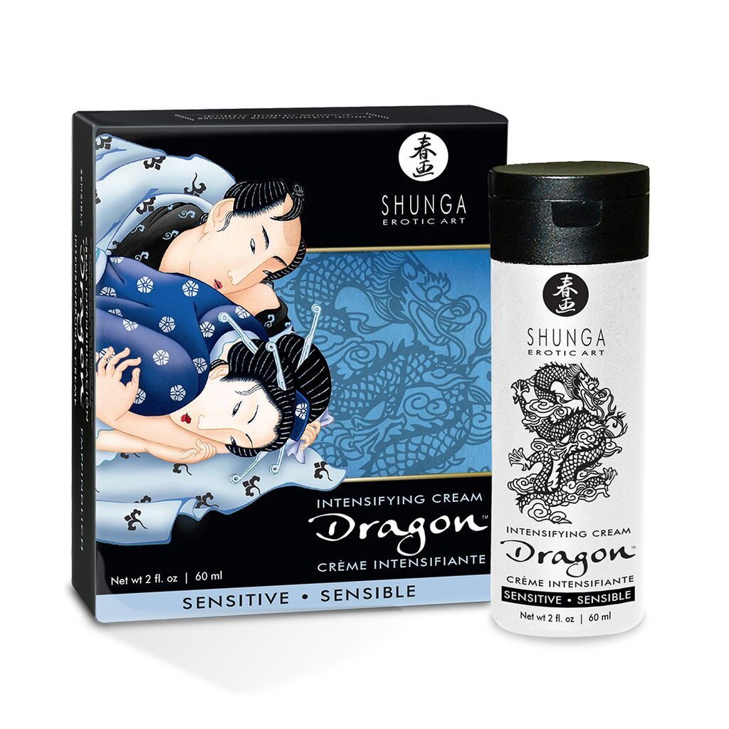Стимулирующий крем для пар Shunga Dragon Cream SENSITIVE (60 мл) более нежный эффект - Фото №1 Стимулирующий крем для пар Shunga Dragon Cream SENSITIVE (60 мл) более нежный эффект - Фото №1