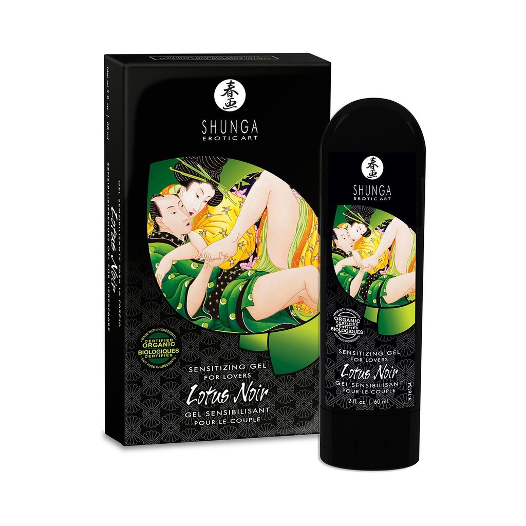 Збуджувальний гель для пар Shunga LOTUS NOIR (60 мл) з вітаміном Е та рослинним гліцерином - Фото №1 Збуджувальний гель для пар Shunga LOTUS NOIR (60 мл) з вітаміном Е та рослинним гліцерином - Фото №1