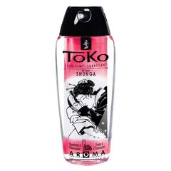 Лубрикант на водній основі Shunga Toko AROMA - Sparkling Strawberry Wine (165 мл), не містить цукру - Фото №1