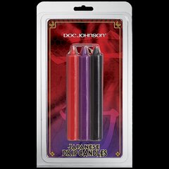 БДСМ свічки низькотемпературні Doc Johnson Japanese Drip Candles - 3 Pack Multi-Colored - Фото №1 БДСМ свічки низькотемпературні Doc Johnson Japanese Drip Candles - 3 Pack Multi-Colored - Фото №1