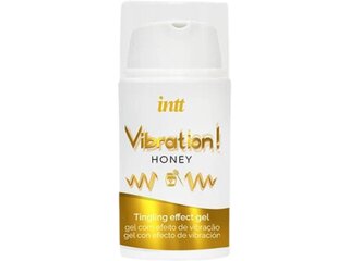 Рідкий вібратор Intt Vibration Honey (15 мл), густий гель, дуже смачний, діє до 30 хвилин - Фото №1