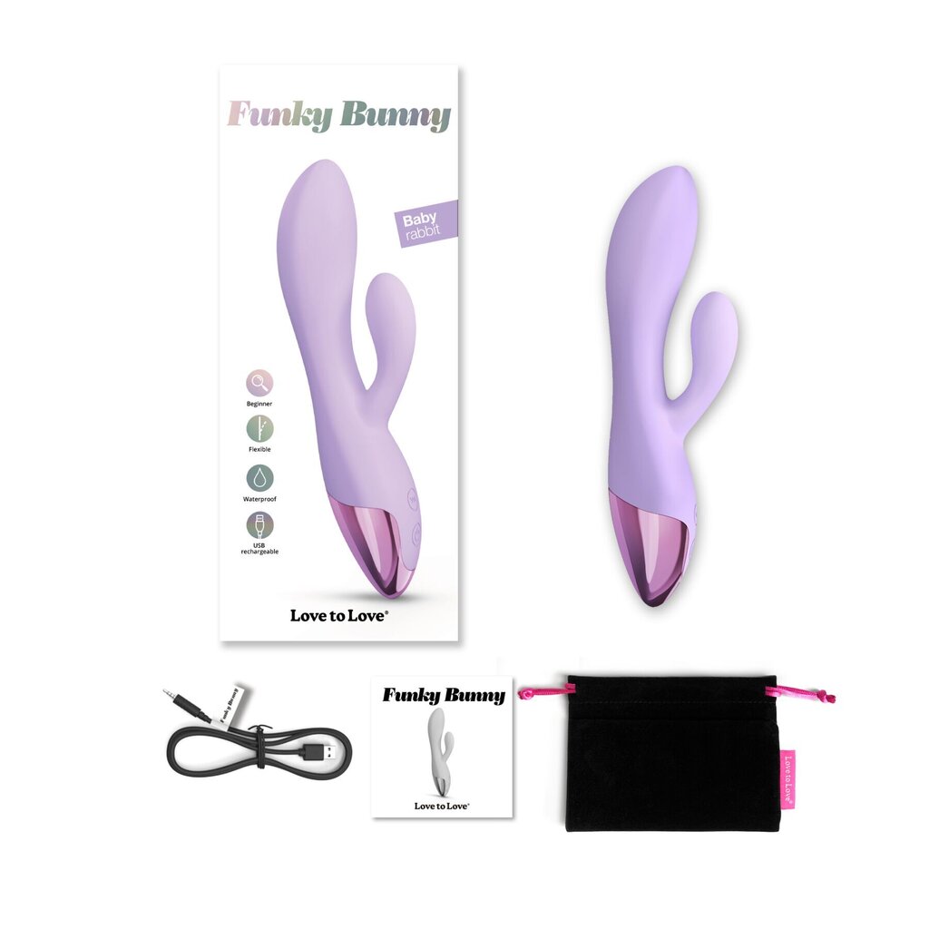Вібратор-кролик Love To Love FUNKY BUNNY - VIVA MAUVE (м'ята упаковка!!!) - Фото №5 Вібратор-кролик Love To Love FUNKY BUNNY - VIVA MAUVE (м'ята упаковка!!!) - Фото №5