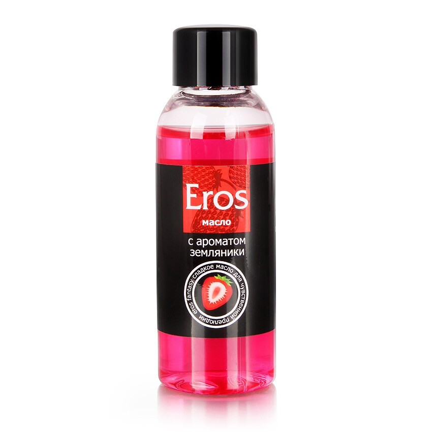 Масажна олія "Eros Exotic. Суниця", 50 мл - Фото №1