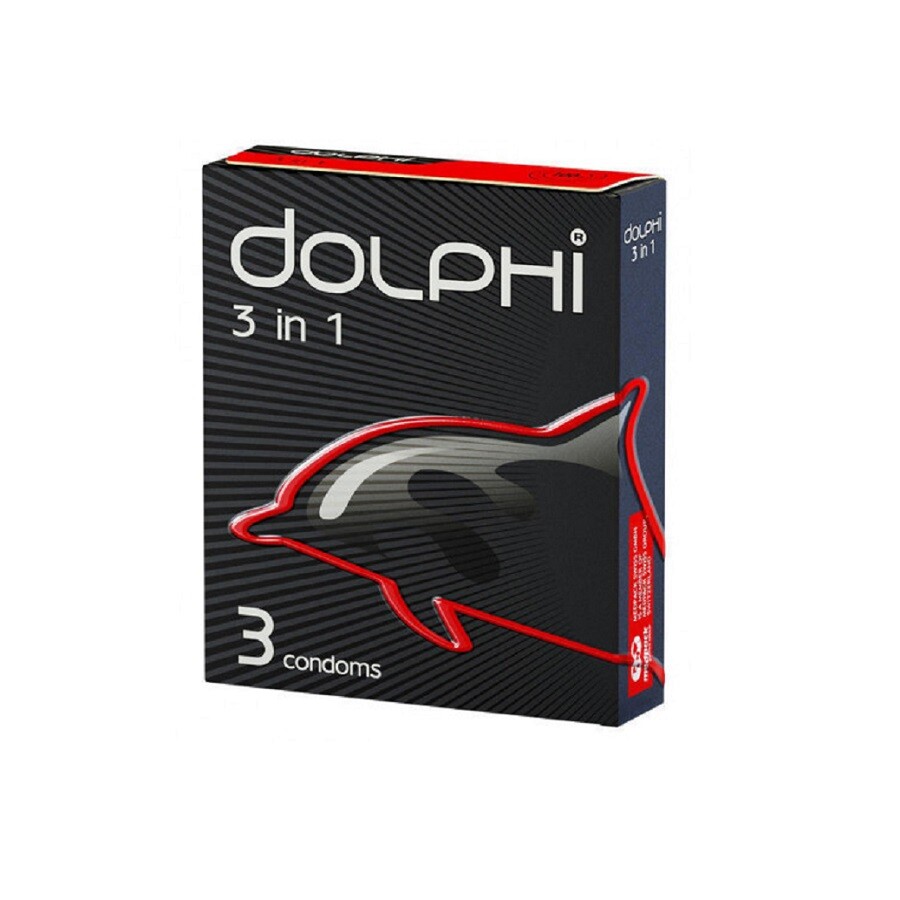 Презервативы Dolphi 3в1, 3 шт - Фото №1