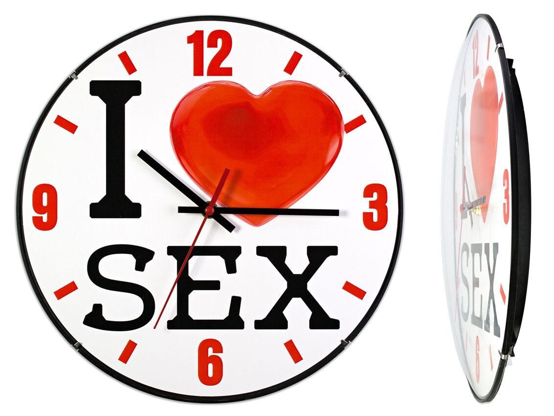 Настінний годинник "I love sex" - Фото №2