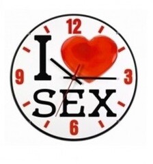 Настінний годинник "I love sex" - Фото №1