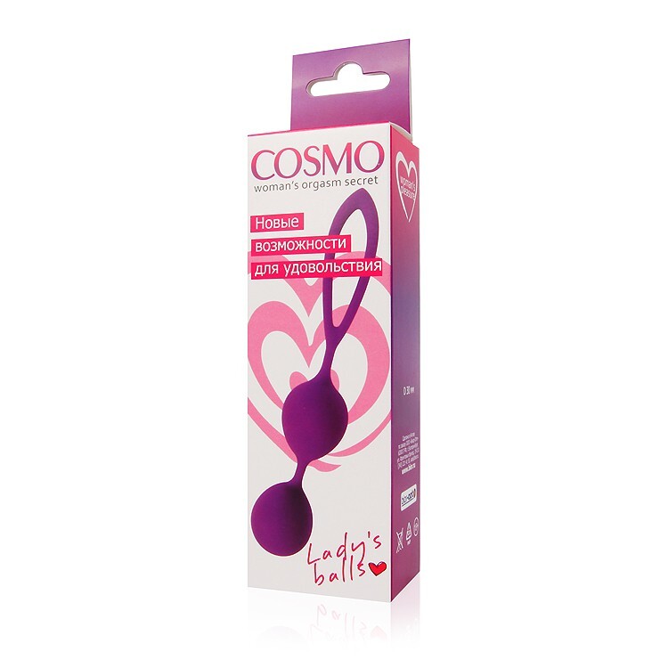 Вагінальні кульки "Cosmo", 30 мм - Фото №2