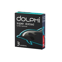 Презервативи Dolphi Супер крапкові, 3 шт - Фото №1