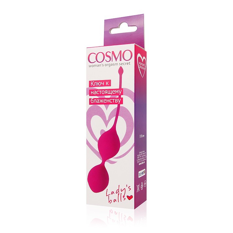 Вагінальні кульки "Cosmo", 36 мм - Фото №2