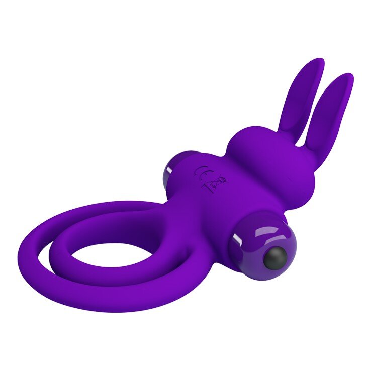 Эрекционное кольцо Vibrant Penis Ring, фиолетовое - Фото №2