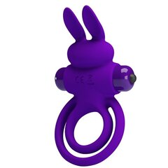 Эрекционное кольцо Vibrant Penis Ring, фиолетовое - Фото №1