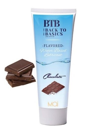 Гель-лубрикант с ароматом шоколада BTB Waterbased Chocolat, 75 мл - Фото №1