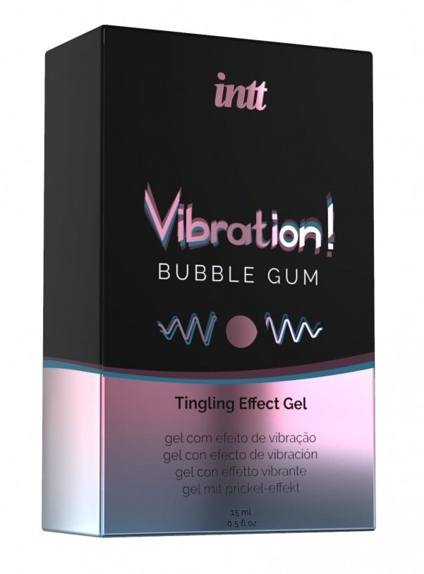 Рідкий вібратор для двох Intt Vibration "Bubble gum", 15 мл - Фото №1