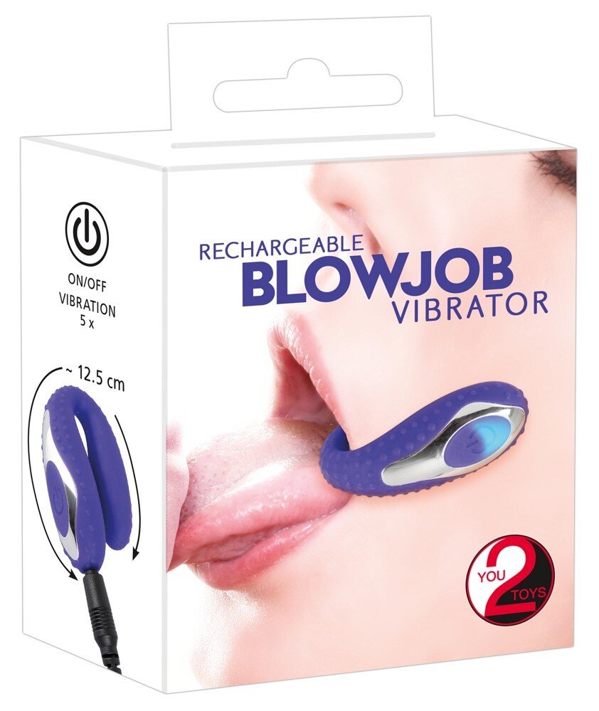 Мини вибратор для орального секса Blow Job Vibe Purple - Фото №1