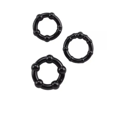 Эрекционное кольцо GK Power Cock Rings-Black 1шт - Фото №1