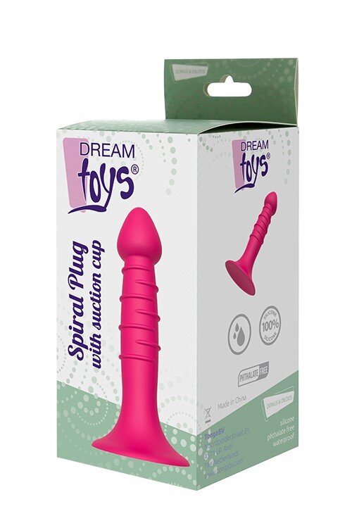 Плаг Dream Toys Spiral Plug With Suction Cup - Фото №2