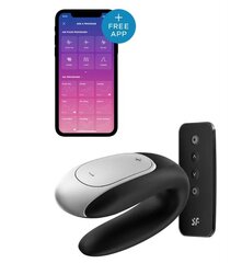 Вібратор для пар з пультом керування Satisfyer Double Fun Black - Фото №1 Вібратор для пар з пультом керування Satisfyer Double Fun Black - Фото №1