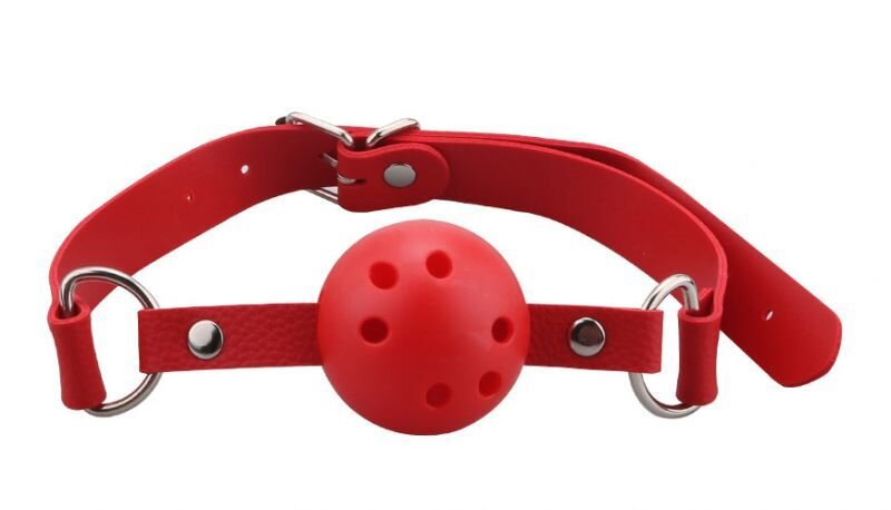 Кляп Breathable ball gag plastic, Red - Фото №1