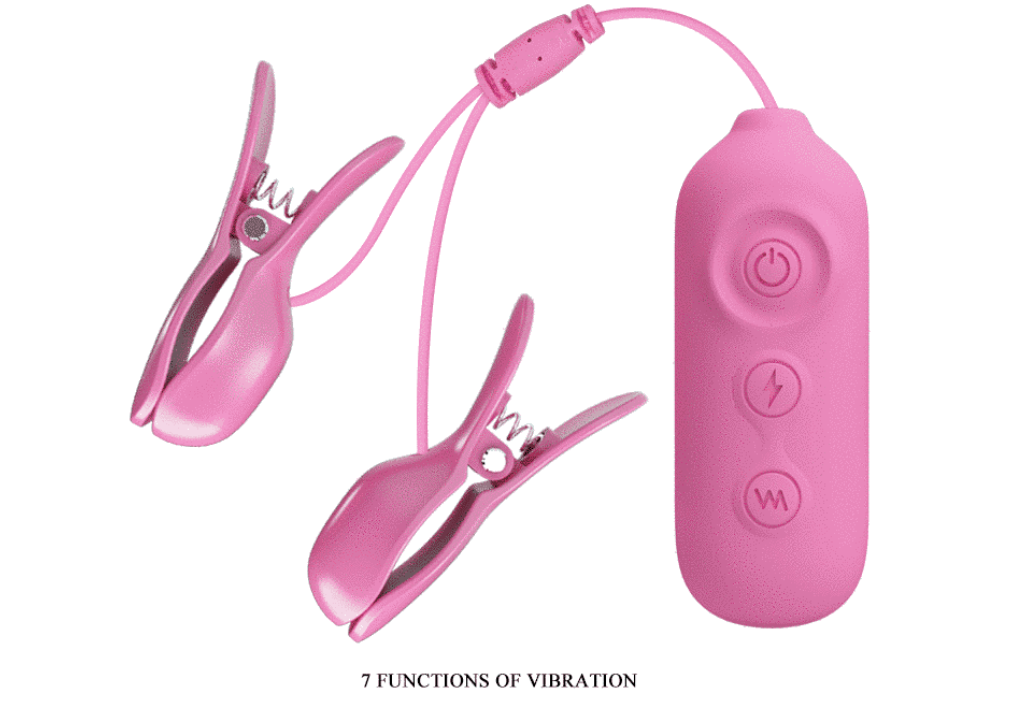 Электростимулятор для груди PRETTY LOVE - Nipple Clip 7 режимов вибрации, 3 режима электростимуляции - Фото №2 Электростимулятор для груди PRETTY LOVE - Nipple Clip 7 режимов вибрации, 3 режима электростимуляции - Фото №2