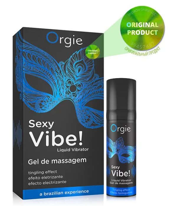 Жидкий вибратор Orgie Sexy Vibe (вибрация средняя), 15 мл - Фото №1 Жидкий вибратор Orgie Sexy Vibe (вибрация средняя), 15 мл - Фото №1