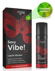 Рідкий вібратор "Sexy Vibe", вібрація + зігріваючий ефект, 15 мл - Фото №1