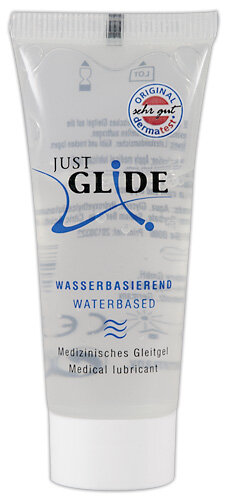 Лубрикант Just Glide Waterbased на водной основе, 20 мл - Фото №1 Лубрикант Just Glide Waterbased на водной основе, 20 мл - Фото №1