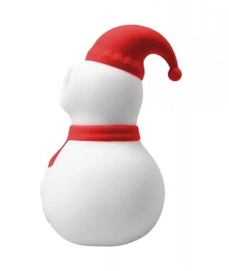 Вакуумный стимулятор клитора "Снеговик" Snowman Red - Фото №3