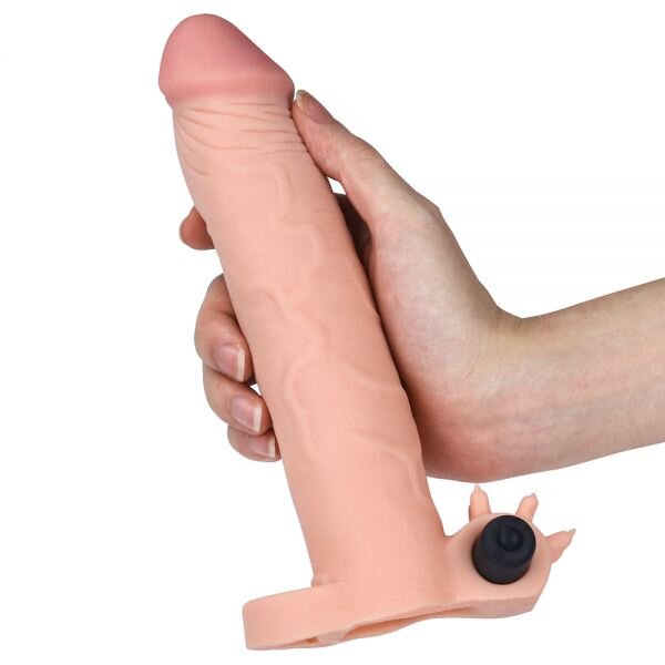 Удлиняющая насадка с вибрацией Add 3 Penis Sleeve, Flesh - Фото №2 Удлиняющая насадка с вибрацией Add 3 Penis Sleeve, Flesh - Фото №2