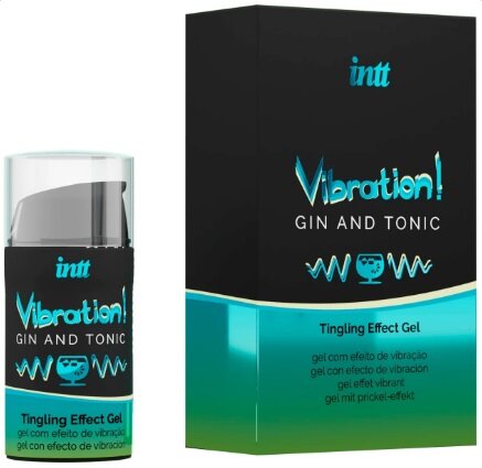 Рідкий вібратор для двох Intt Vibration "Gin Tonic", 15 мл - Фото №1