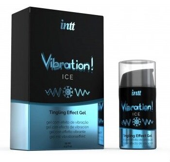 Рідкий вібратор Vibration ICE (ефект охолодження), 15 мл - Фото №1